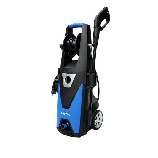 Hidrolavadora eléctrica compacta Luster de 110 Bar para uso comercial ligero.