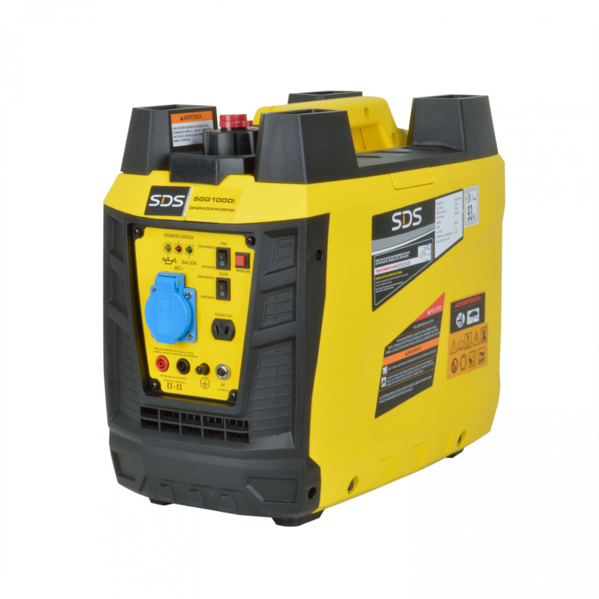 Generador bencinero Inverter SDS Power SGG1000 de 1.1 kW, formato gabinete.